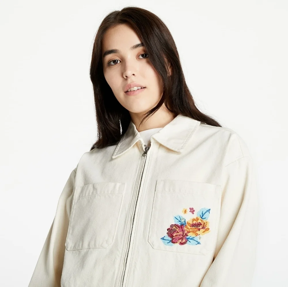 Vans Anaheim Factory Collection Women Medium Needlepoint Jacket Floral 102025 - Picture 3 of 13